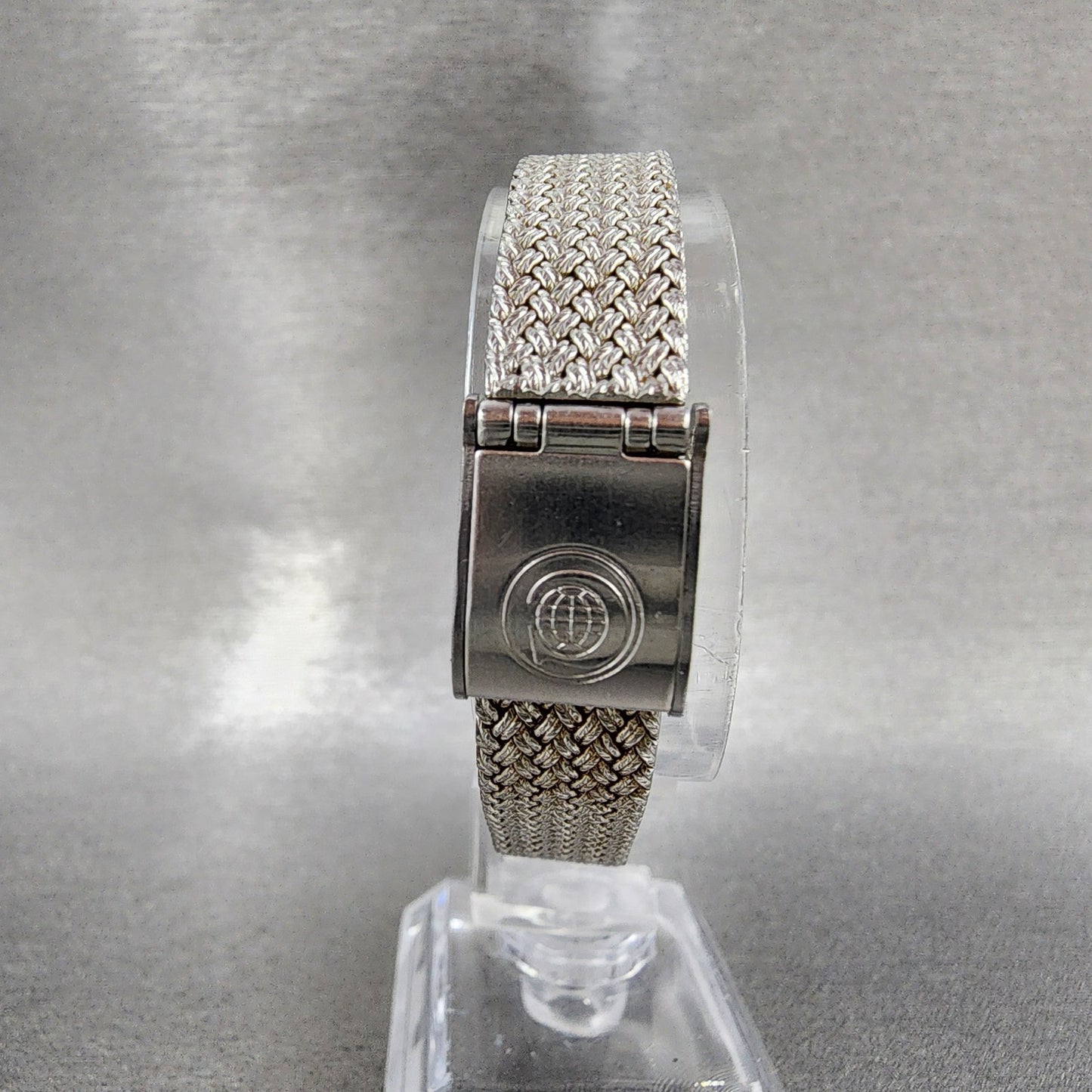 Cyma Watch Women 21mm Silver Dial Silver Tone Oval 706 Mesh Band PARTS8