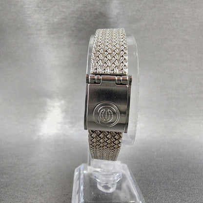 Cyma Watch Women 21mm Silver Dial Silver Tone Oval 706 Mesh Band PARTS8