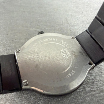 Movado Museum Watch Women 23mm Black Dial Black Tone Round 84-40-881-A PARTS10