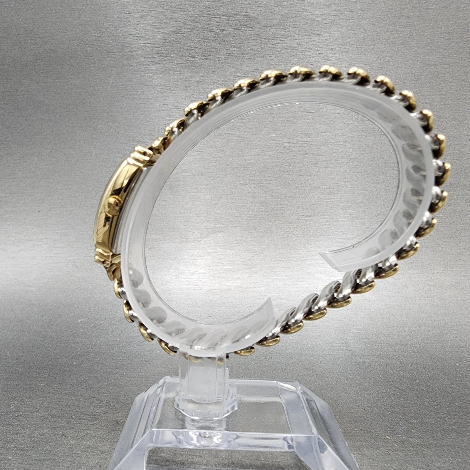 Hamilton Benton Tank Watch Women 19mm White Dial Gold Tone Rectangle New Batt6
