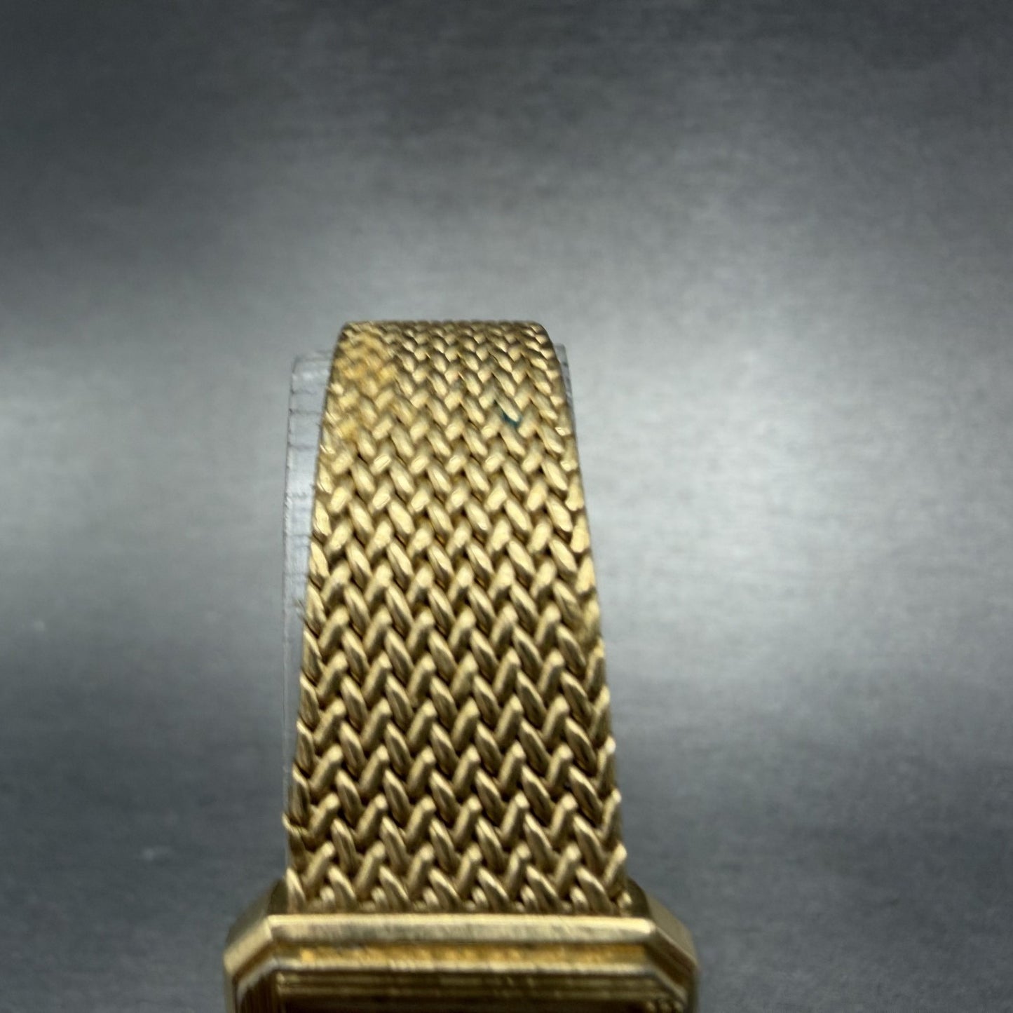 Seiko Lassale Tank Watch Women 20mm Champagne Dial Gold Tone VTG 2320-6039 PARTS5