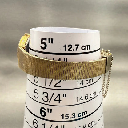 Seiko Watch Women 19mm Champagne Dial Gold Tone Round 2Y00-0019 New Battery VTG9