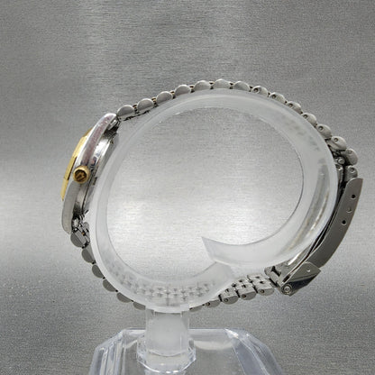 Bulova Marine Star Watch Women 24mm Gold Dial Two Tone Date Round New Battery6