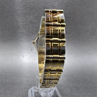 Citizen Eco-Drive Watch Women 25mm MOP Dial Gold Diamonds Round E030-H29751 Runs7
