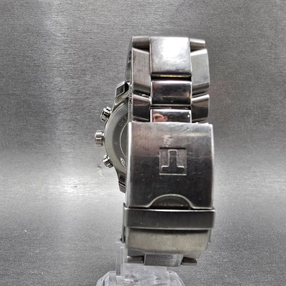 Tissot V8 Chronograph Watch Men 40mm White Dial Silve rDate MotoGP 2003 New Batt7