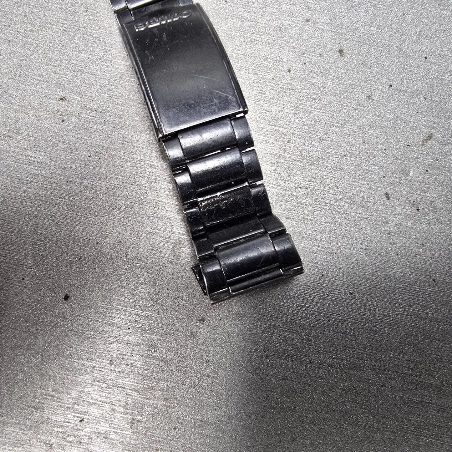 Seiko Silver Wave Watch Men 34mm Black Digital Chronograph A914-5A50 PARTS VTG9