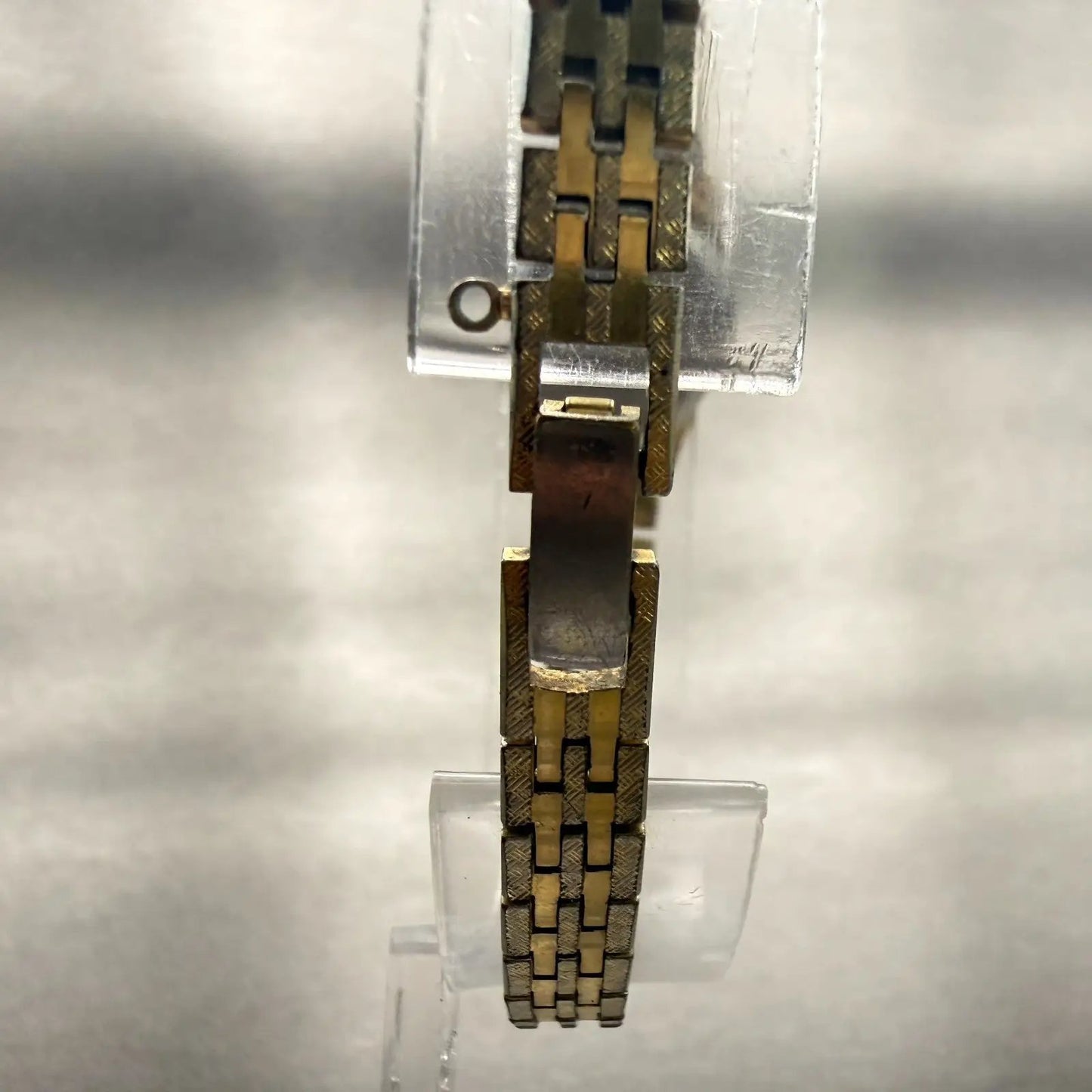 Seiko Watch Women 17mm Gold Dial Gold Tone Oval 5420-0130 New Battery Vintage7
