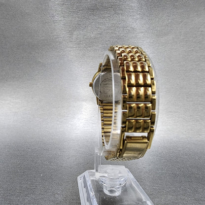 Citizen Watch Women 24mm Cream Dial Gold Tone Date Round 1012K13131 New Battery7