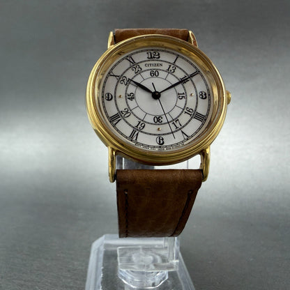 Citizen Watch Unisex 32mm White Dial Gold Tone Round 6030-S04565 PARTS6