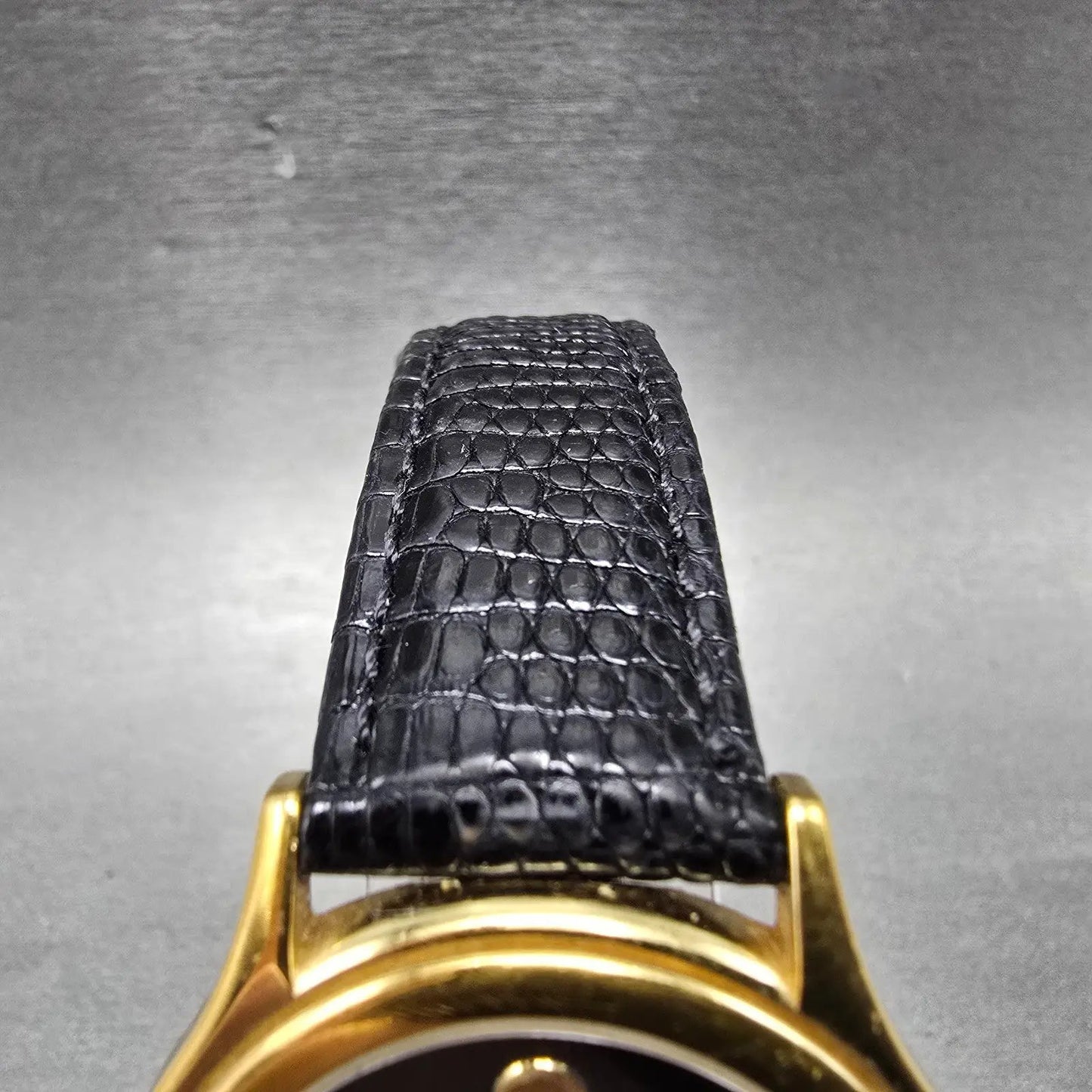 Movado Museum Watch Men 35mm Black Dial Gold Tone Round 87-E4-0863 Round PARTS A5