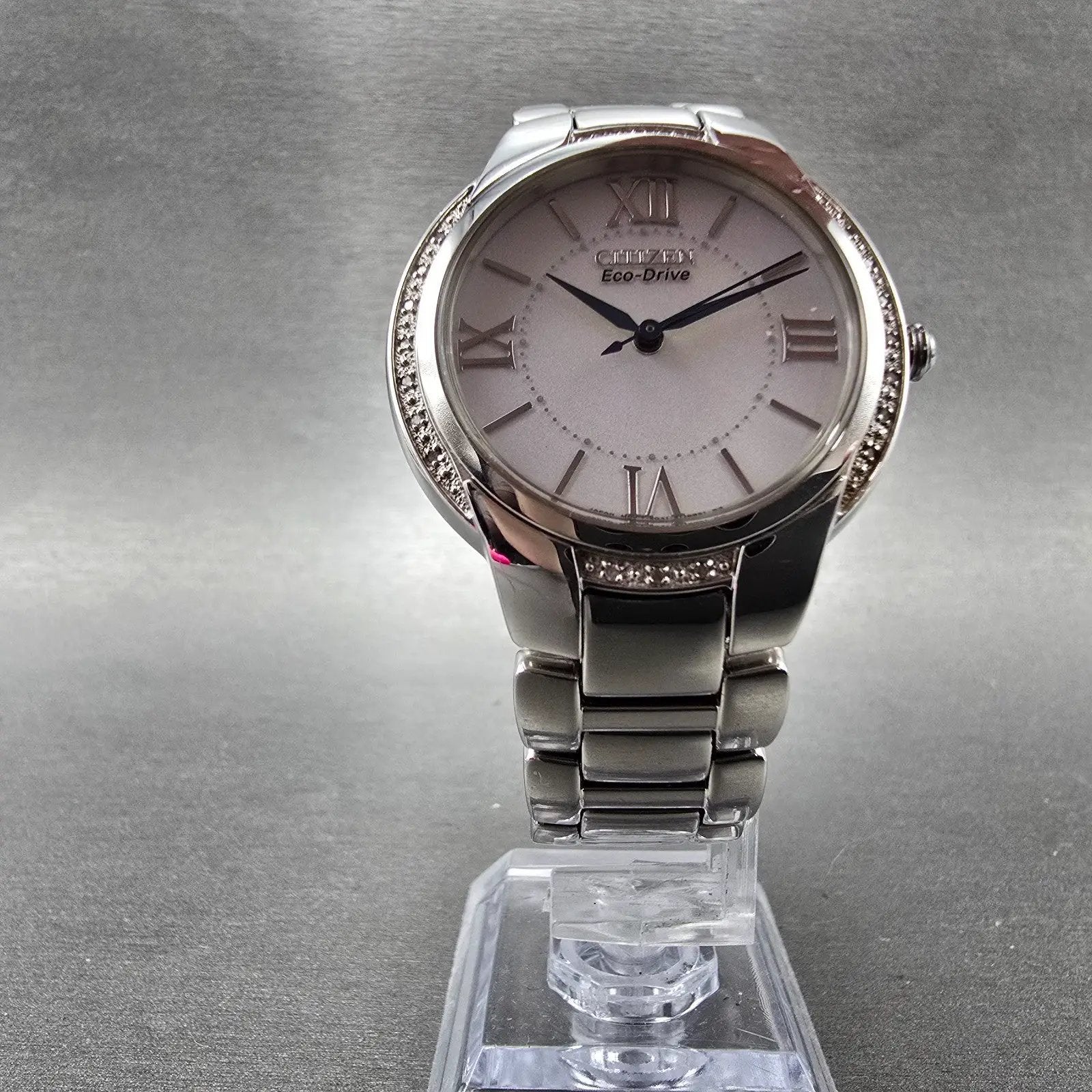Citizen Eco-Drive Ciena Watch Women 35mm White Dial Steel Round EM0090-57A Runs5