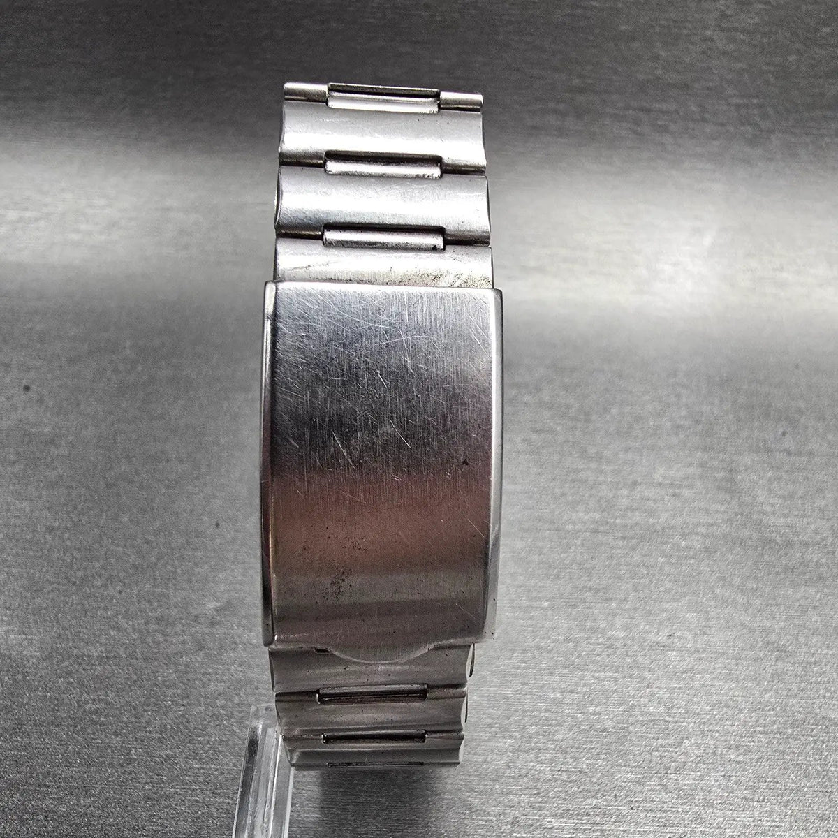 Seiko Tank Watch Men 24mm Silver Dial Silver Tone Rectangle 2C21-5180 New Batt7