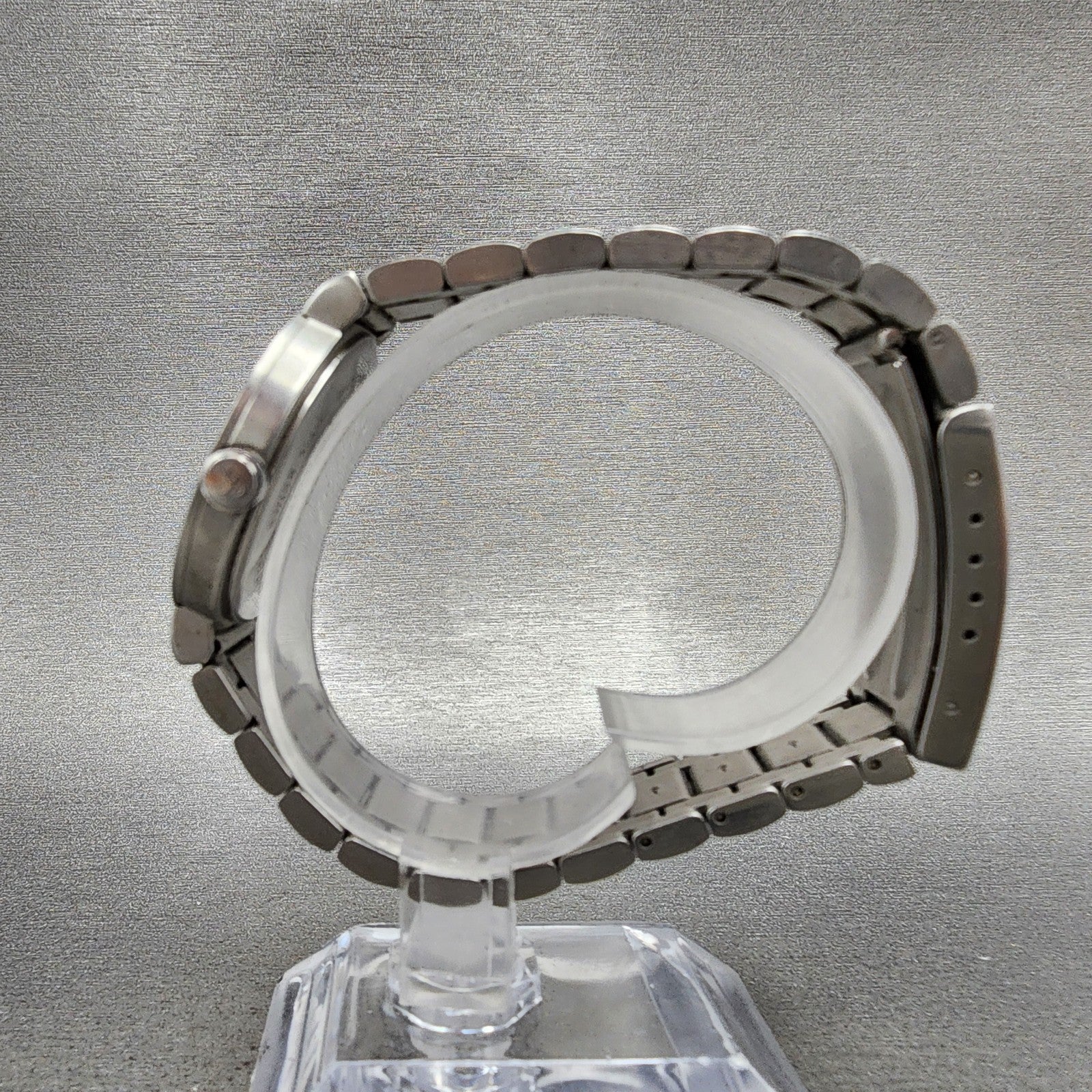 Calvin Klein Watch Men 34mm Gray Dial Stainless Steel Date Round New Battery6