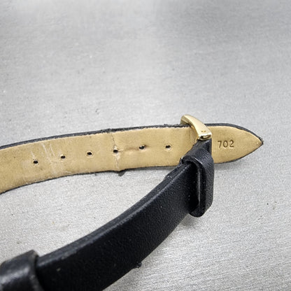 Movado Museum Watch Women 28mm Black Dial Gold Tone Round 87 E4 0823 New Battery12
