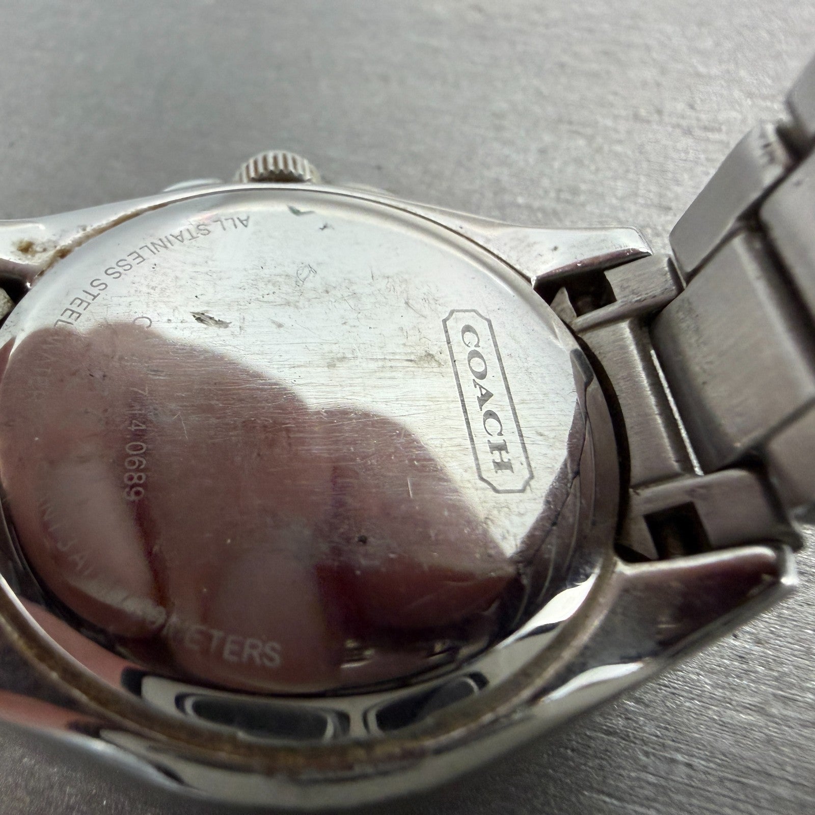 Coach Tristen Watch Women 34mm Silver Dial Silver  Round CA.67.7.14.0689 NewBatt9