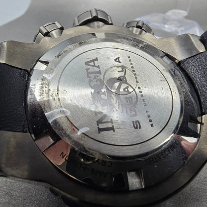 Invicta Sub Aqua Chronograph Watch Men 51mm Black Dial Black Tone 25069 New Batt9