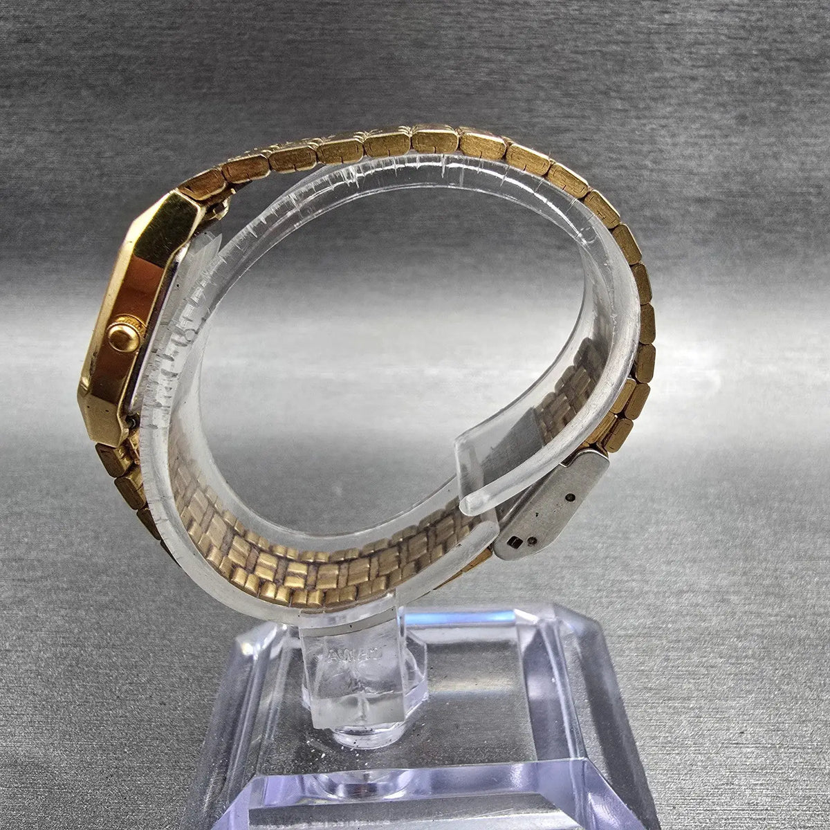 Seiko SX Tank Watch Women 17mm White Dial Gold Rectangle 2Y01-5D20 New Battery6