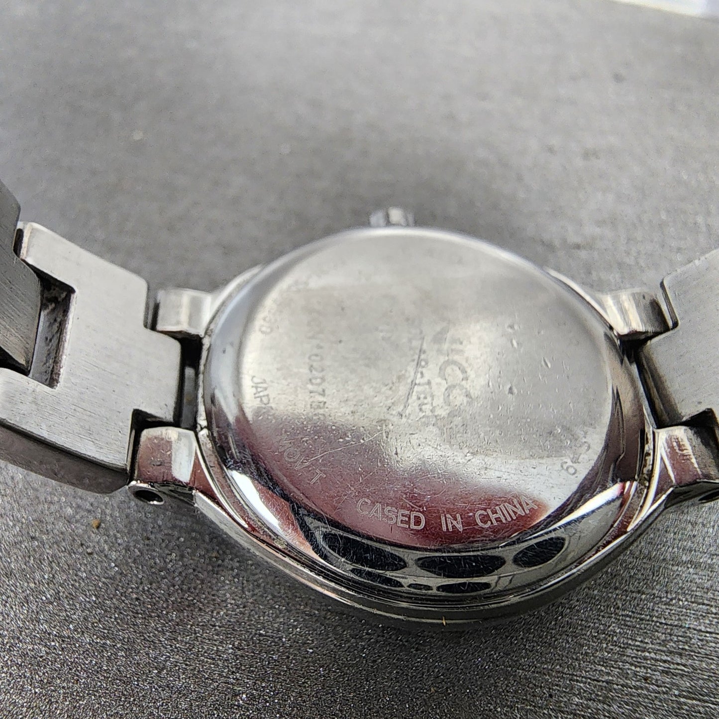 Citizen EcoDrive Wicca Watch Women 24mm Pink Dial Silver Tone Round Runs9