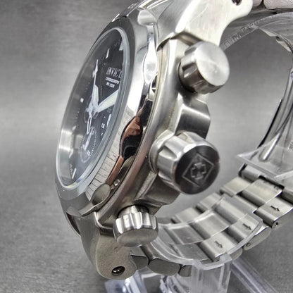 Invicta Speedway Chronograph Watch Men 49mm Black Dial Silver Tone 1335 New Bat2