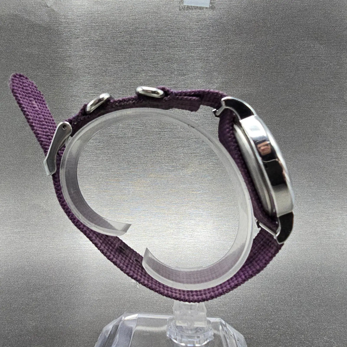 Timex Weekender Watch Men 38mm White Dial Silver Round New Battery T2N652 Purple8
