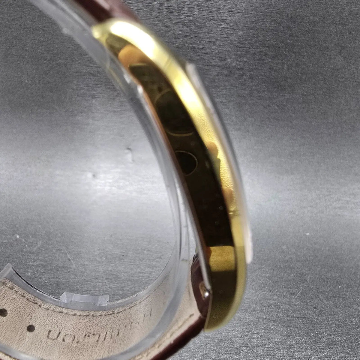 Hamilton Boulton Watch Men 27mm Silver Dial Gold Small Seconds H134310 New Batt3
