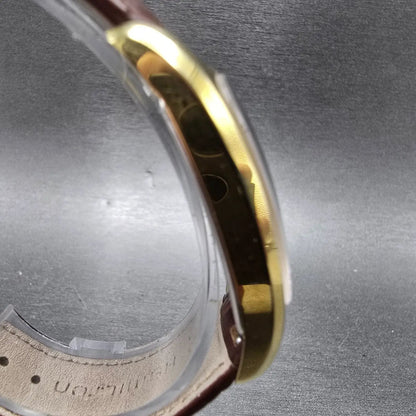 Hamilton Boulton Watch Men 27mm Silver Dial Gold Small Seconds H134310 New Batt3