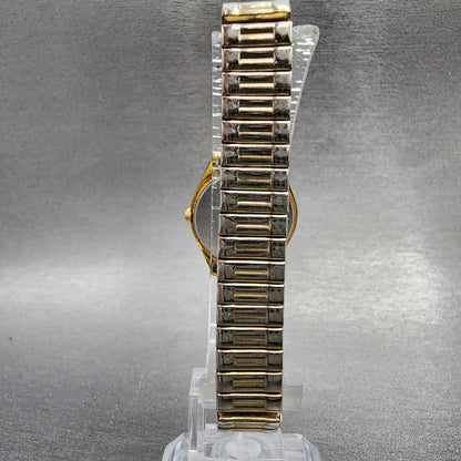 Seiko SQ Watch Women 24mm White Dial Gold Tone Daydate Round 7N836A09 NewBat B17