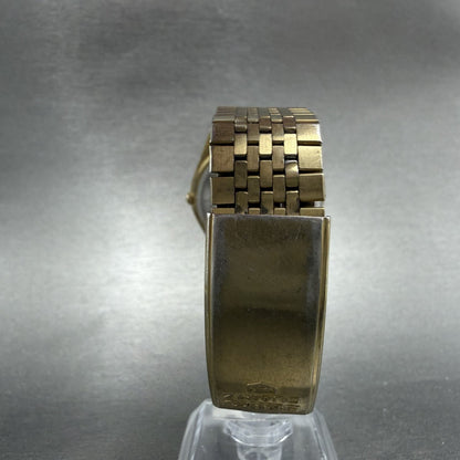 Seiko 5 Watch Men 34mm Champagne Dial Gold Tone Daydate 5Y13-8010 New Batt READ!9