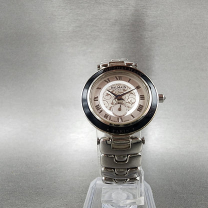 Balmain Watch Women 26mm Silver Dial Silver Tone Small Seconds  New Battery4