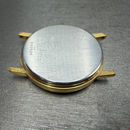 Seiko Avenue Watch Men 32mm Champagne Dial Gold Tone Round 7N01-6D30 PARTS Runs7
