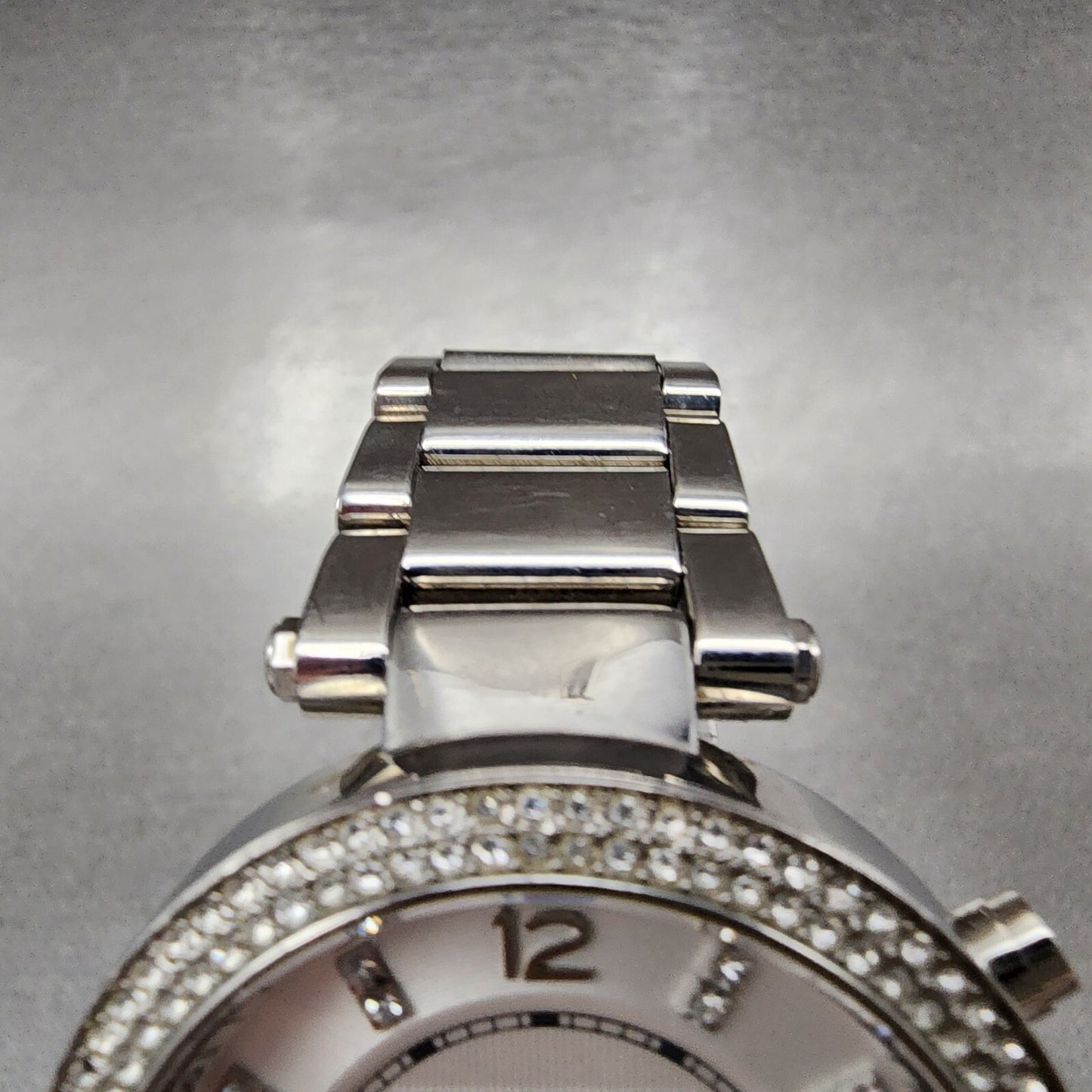 Michael kors Parker Chronograph Watch Women 39mm White Dial Steel Date New Batt4