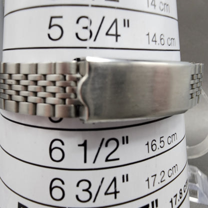 Seiko Tank Watch Women 20mm Silver Dial Two Tone 73215700 New Battery11