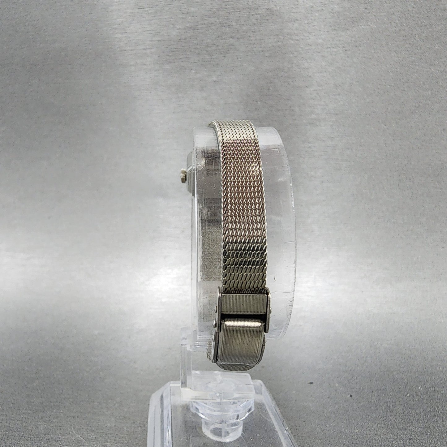 Hamilton Watch women 17mm White Dial 10K White Gold Plated Diamonds New Battery7