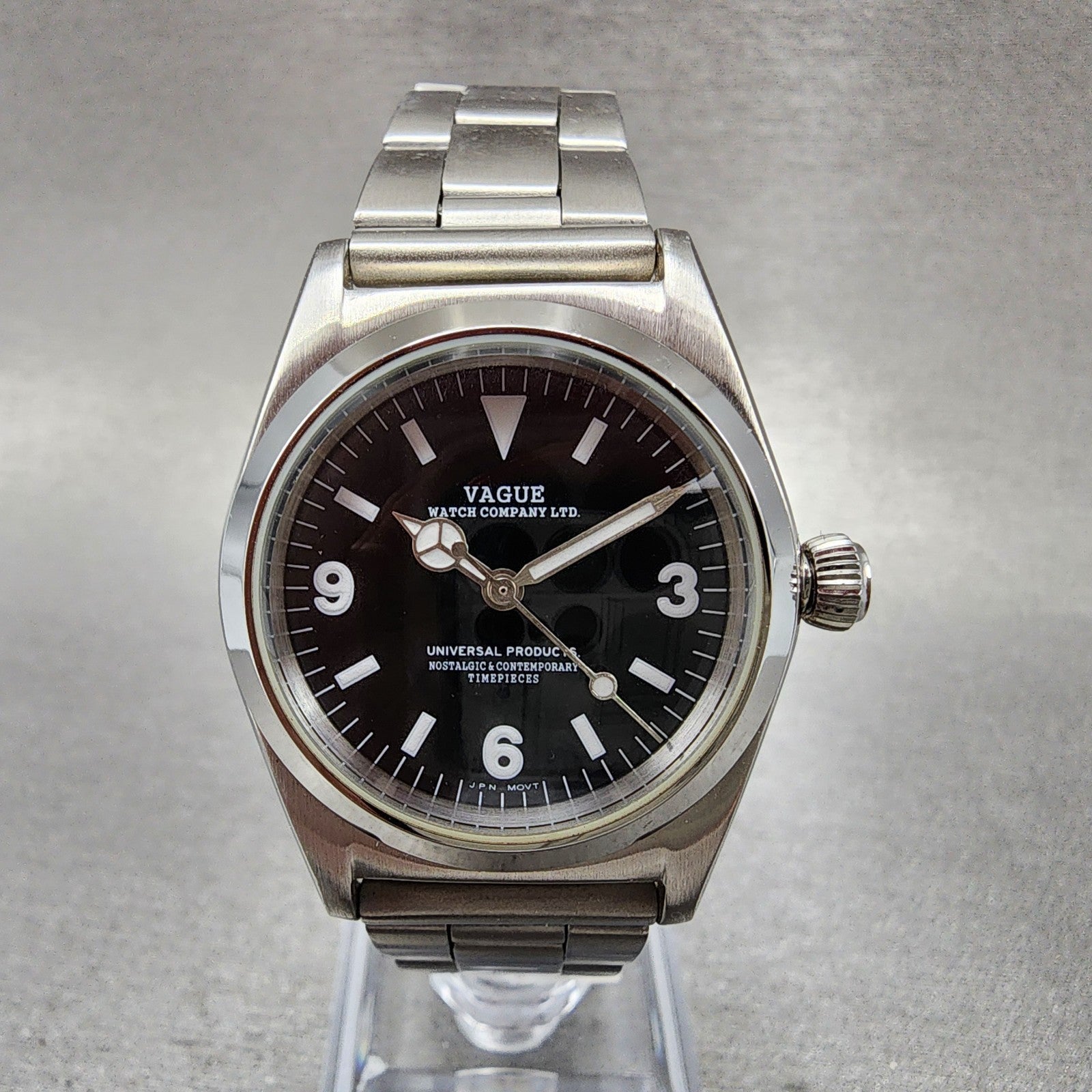 Vague Watch Co Watch Women 32mm Black Dial Steel New Battery Universal Products0