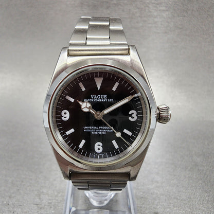 Vague Watch Co Watch Women 32mm Black Dial Steel New Battery Universal Products0