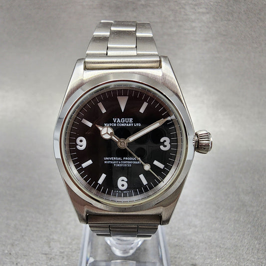 Vague Watch Co Watch Women 32mm Black Dial Steel New Battery Universal Products0