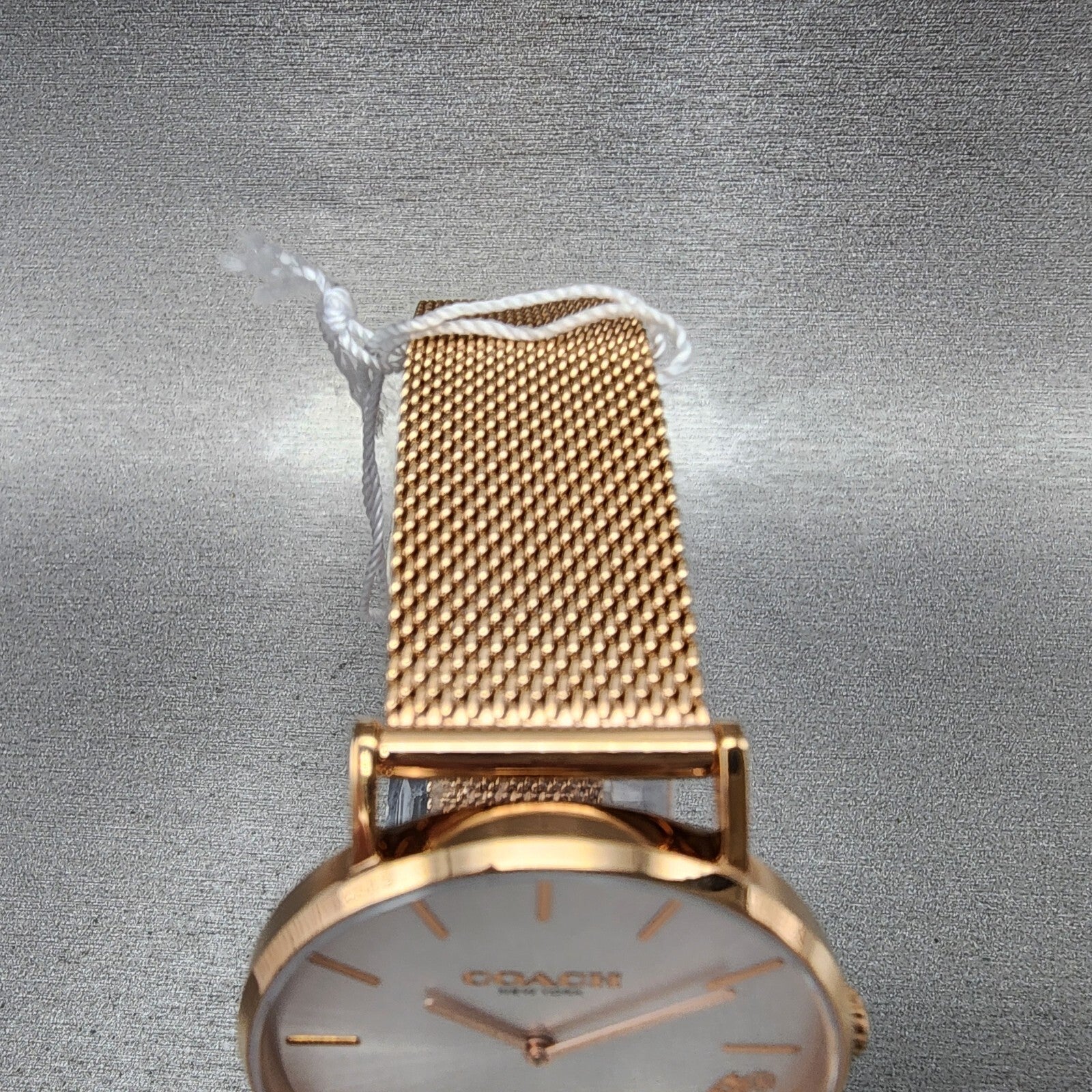 Coach Perry Horse Watch Women 36mm White Dial Rose Gold Tone Round 145031264