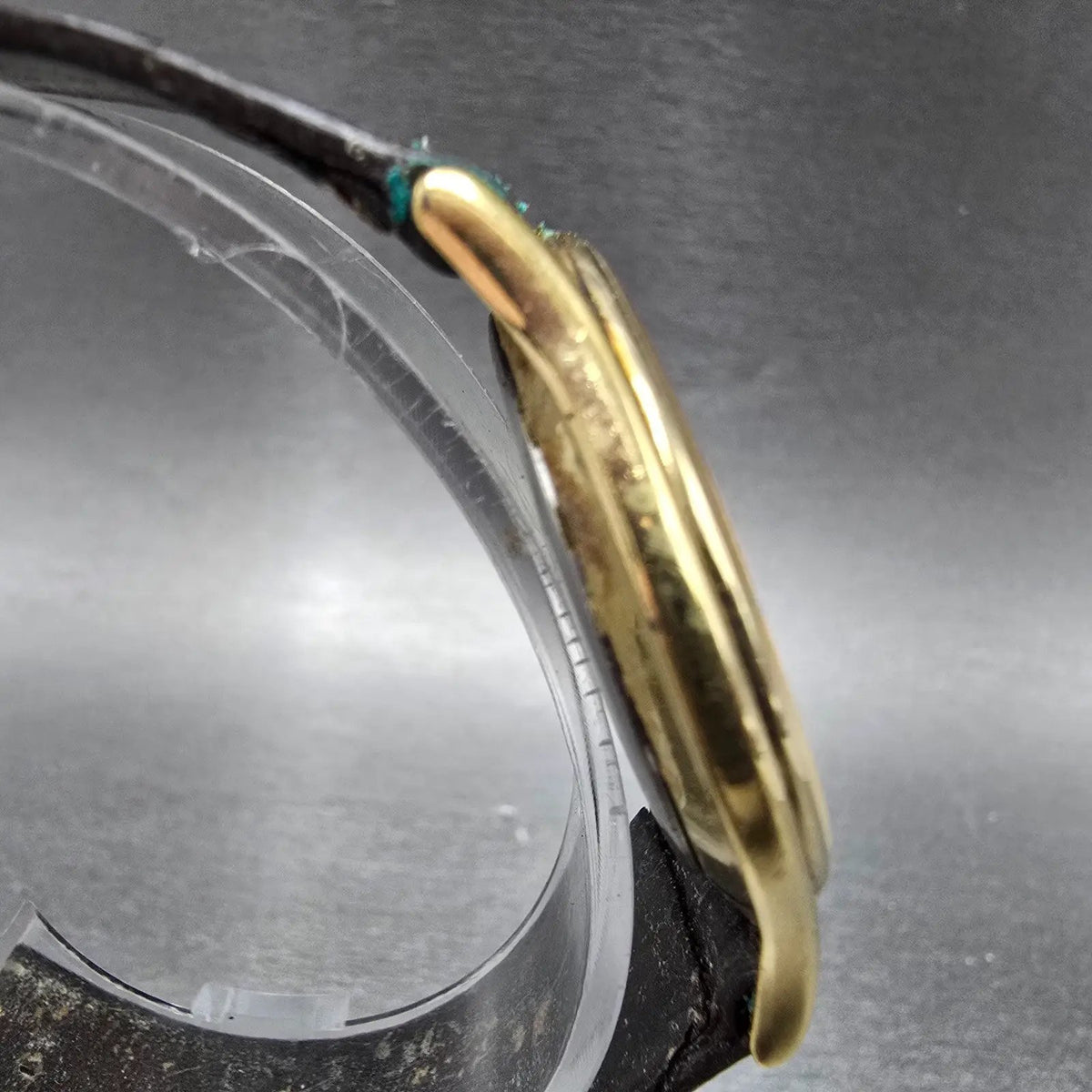 Seiko Watch Men 33mm Gold Dial Gold Tone Round 2620-0039 2620 Movement PARTS4