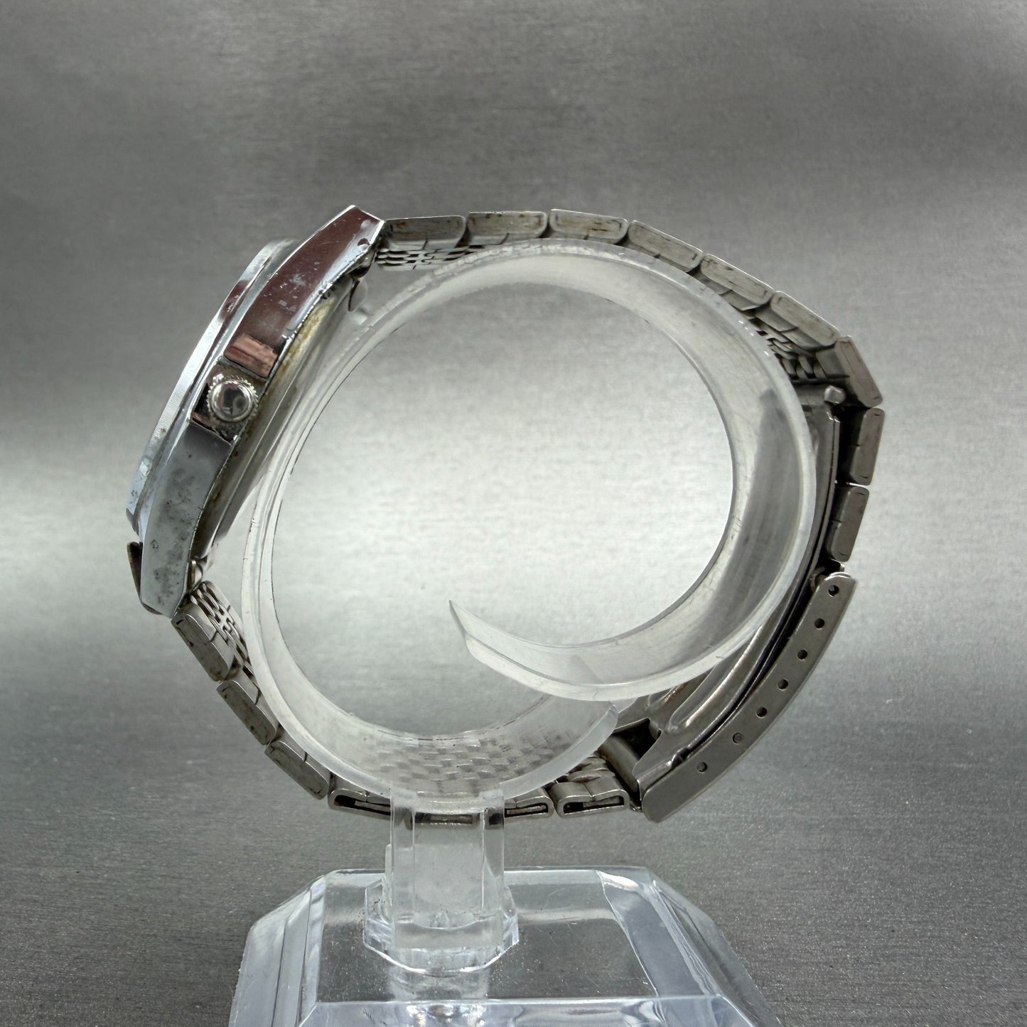 Citizen Vega Watch Men 34mm Silver Dial Silver Tone Daydate 1408-392001 PARTS7