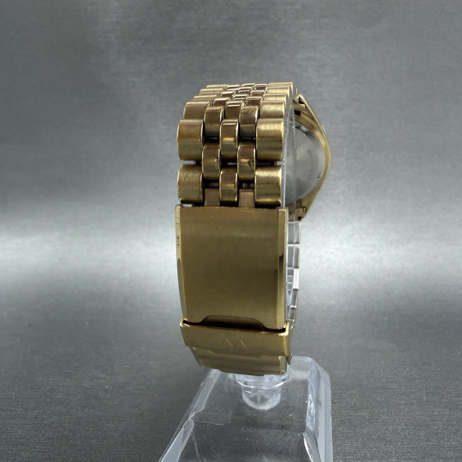 Wittnauer President Watch Men 35mm Gold Dial Gold Tone Daydate KW9650 New Batt7
