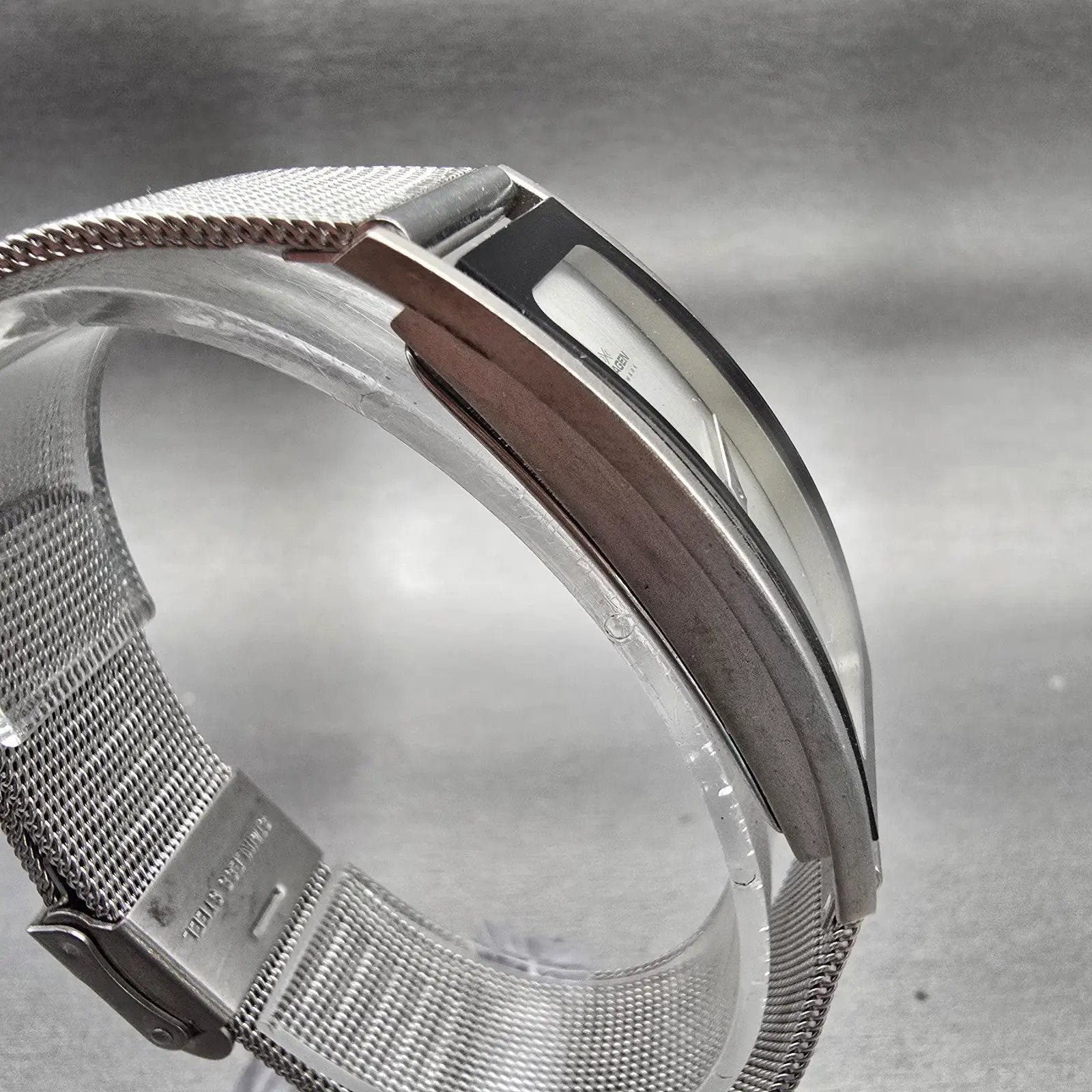 Skagen Denmark Watch Women 20mm Silver Dial Two Tone Rectangle 2SSS New Battery3