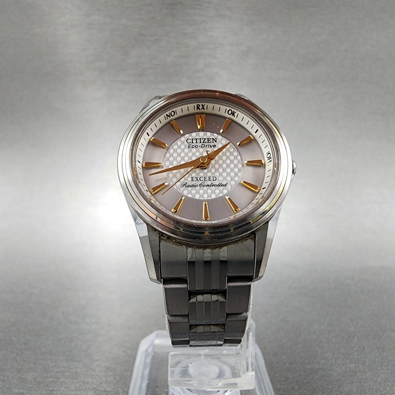 Citizen EcoDrive Exceed Watch Women 27mm White Dial Titanium H331T011403 Runs5