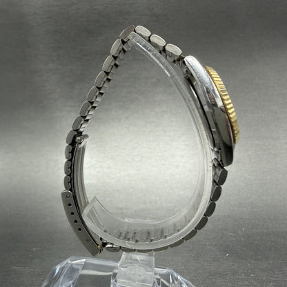 Seiko SQ Watch Women 25mm Silver Dial Two Tone Daydate Round 2A23-0039 NewBat IP8