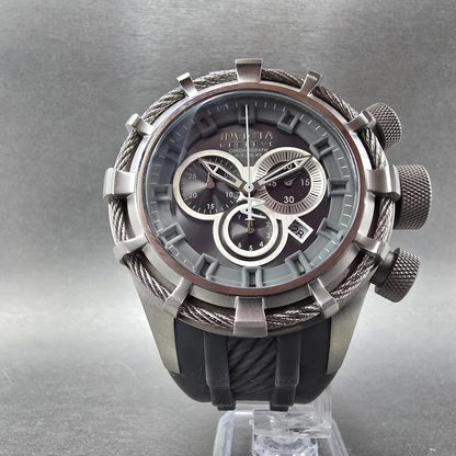 Invicta Reserve Bolt Chronograph Watch Men 50mm Gray Dial Steel Date New Battery6