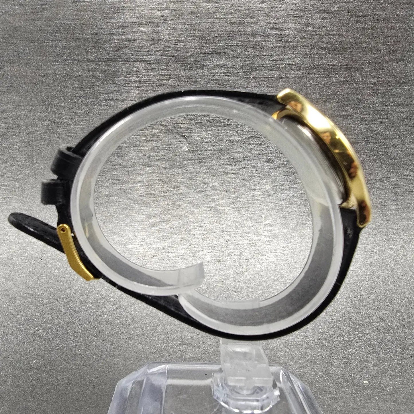 Movado Museum Watch Women 28mm Black Dial Gold Tone Round 87 E4 0823 PARTS8