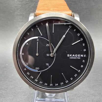 Skagen Connected Watch Men 42mm Gray Dial Silver Tone SKT1104 New Battery KL0