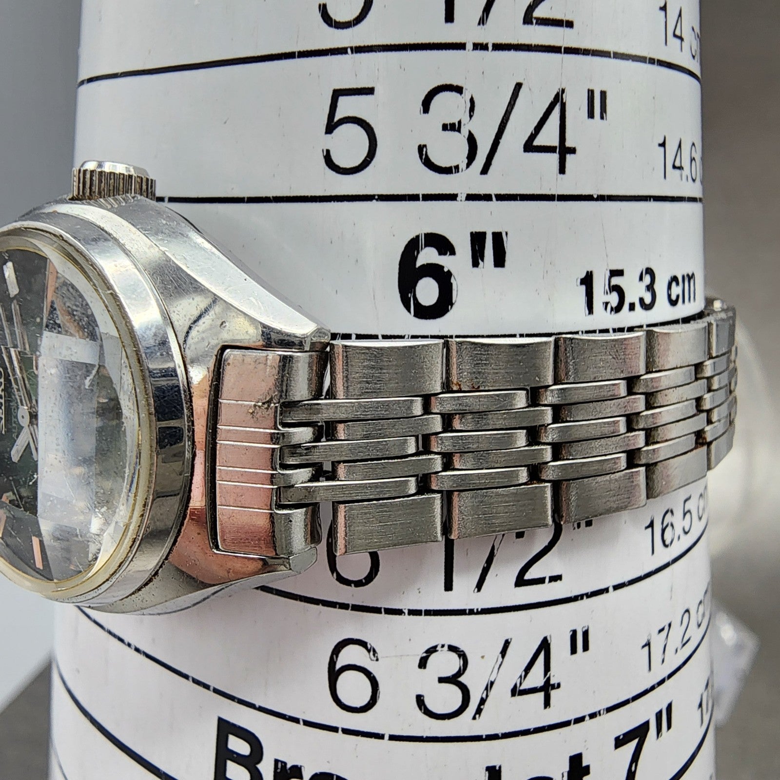 Seiko Automatic Watch Women 24mm Green Dial Silver Tone Daydate 22060300 Runs10