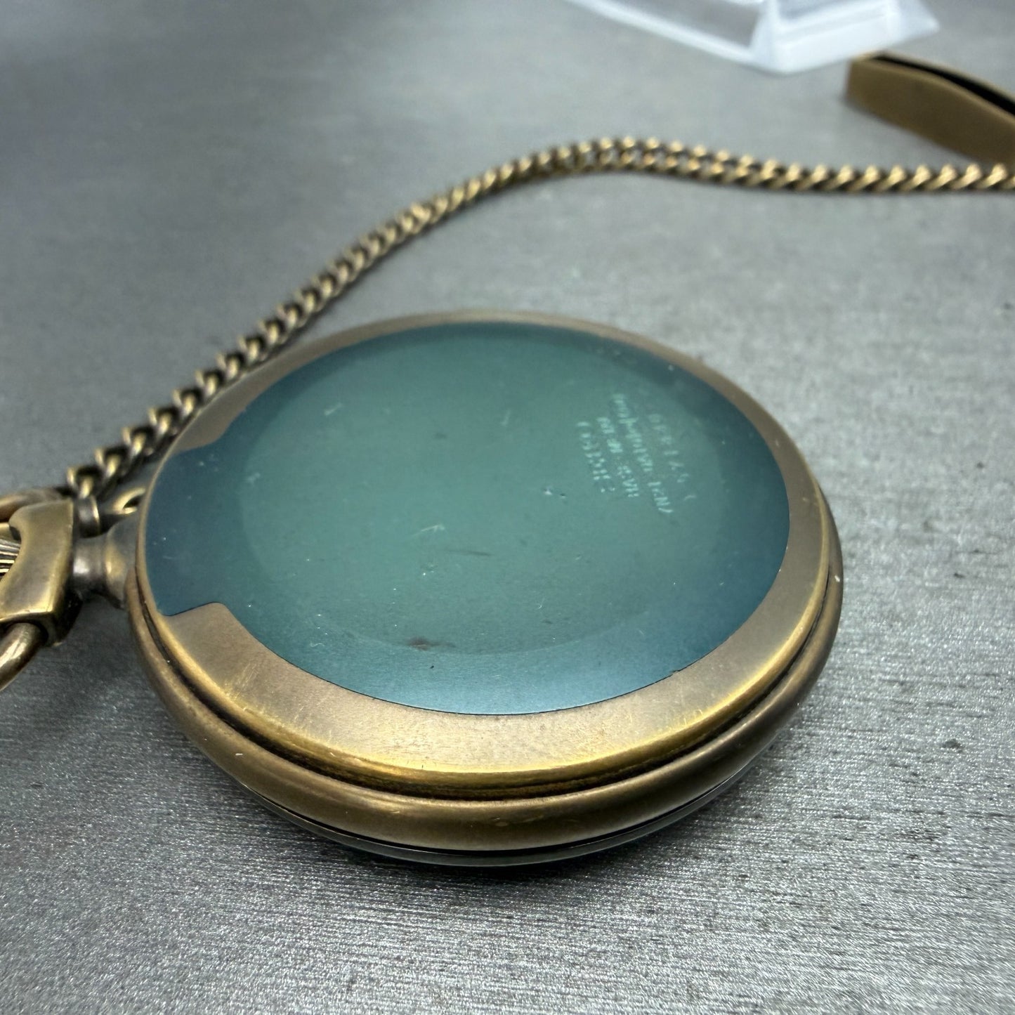 Seiko Pocket Watch Men 45mm White Dial Bronze Tone Round 7N21-0A10 New Battery8