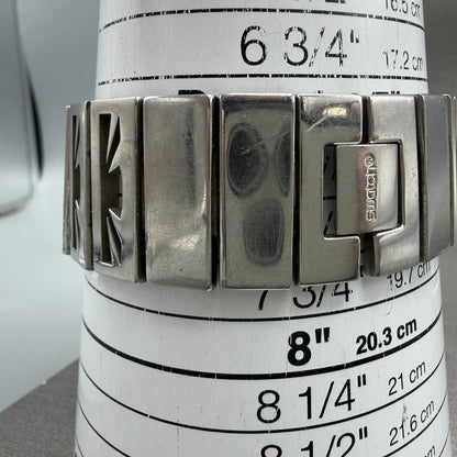 Swatch Going Out Watch Women 24mm Black Dial Black Tone Rectangle SUBB118 NewBat10