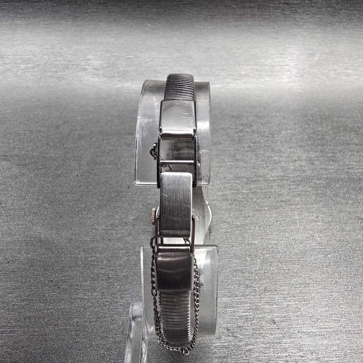 Seiko Watch Women 18mm Silver Dial Silver Tone Oval 11-7560 Manual Wind Vintage7